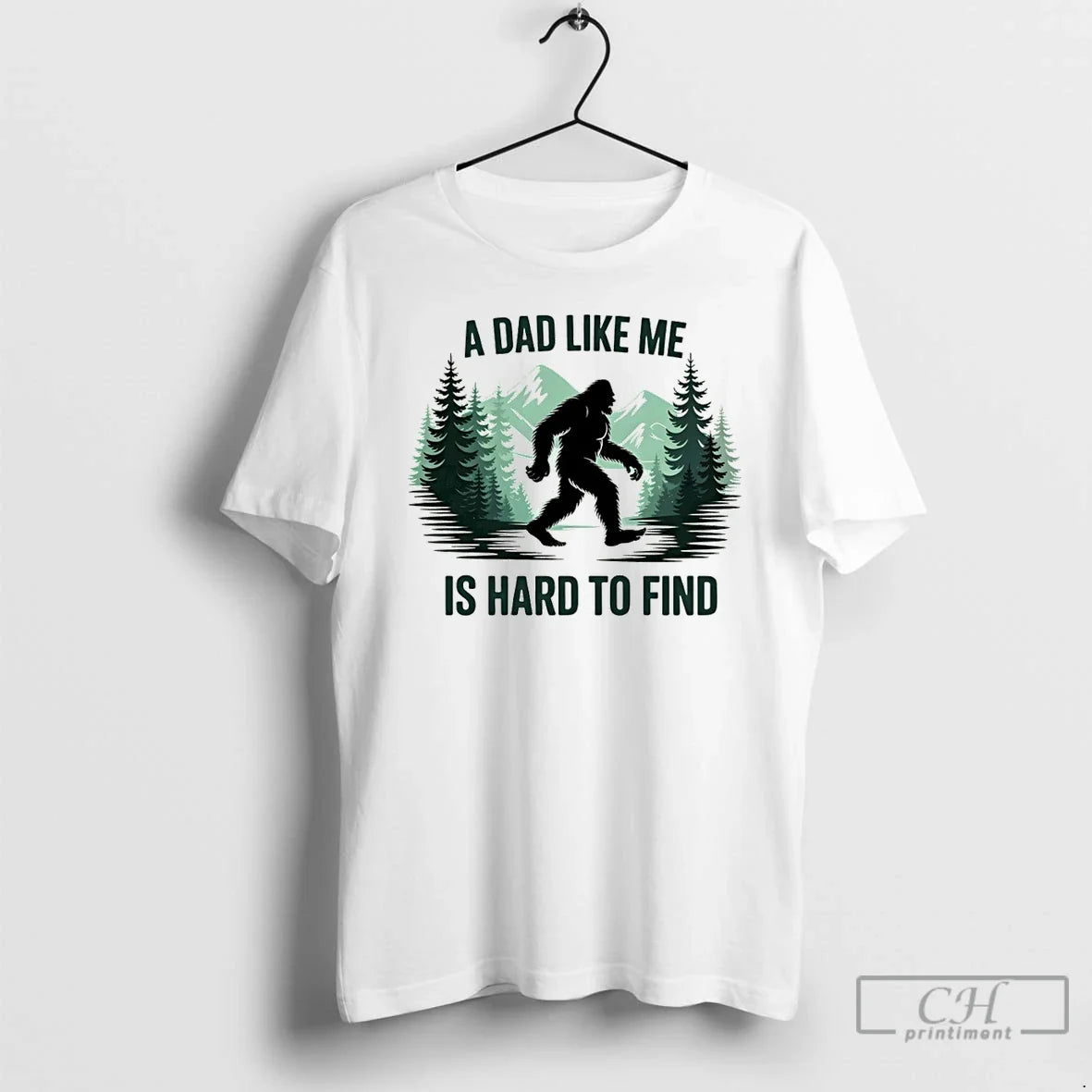 Premium Funny Bigfoot Dad A Dad Like Me Is Hard To Find T Shirts Sweater Unisex T-shirt, Sweatshirt, Hoodie, Long Sleeve Tee - T-Shirt, Sweatshirt, Hoodie