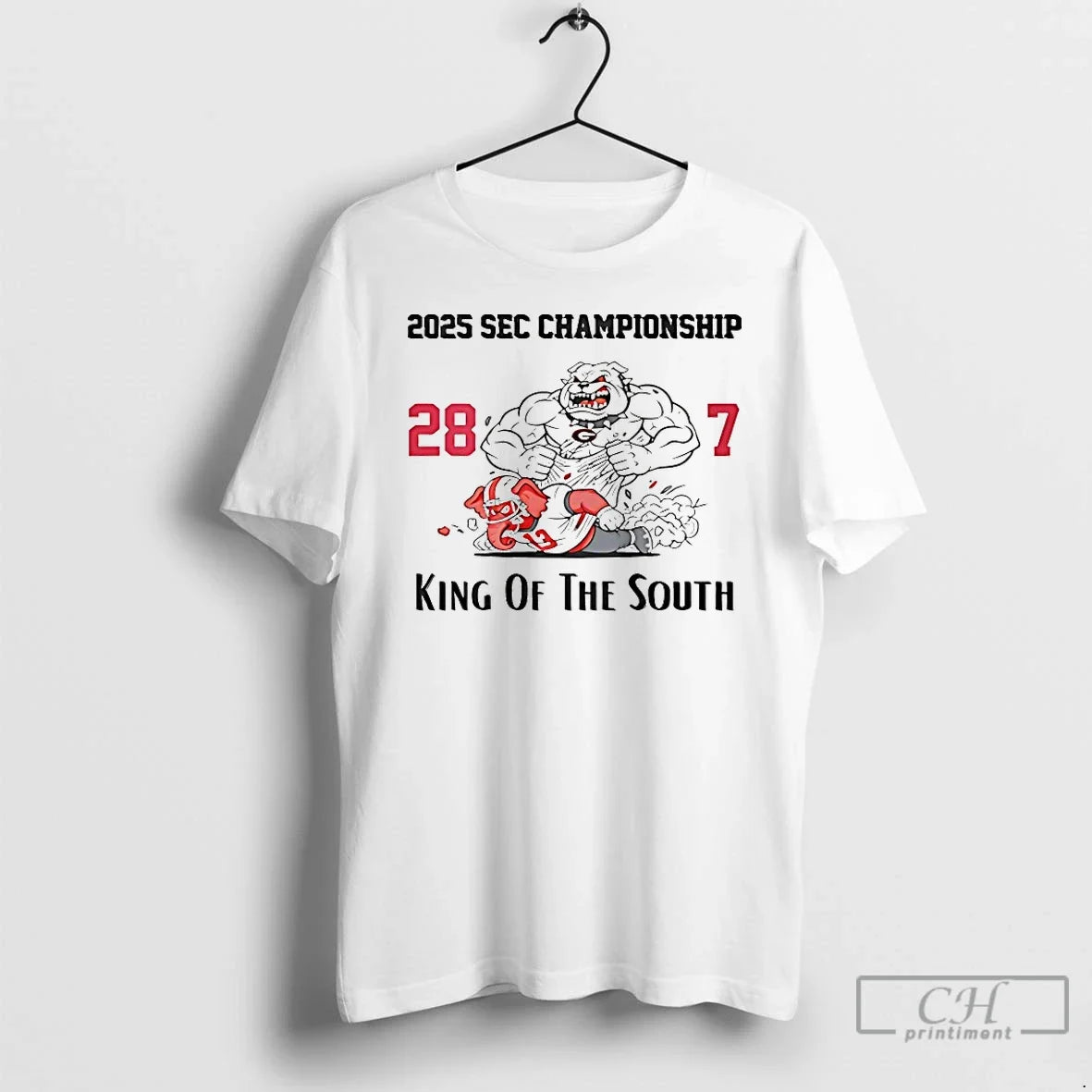 Georgia Bulldogs 2025 Sec Championship King South T-Shirts, Hoodie, Sweatshirt - T-Shirt, Sweatshirt, Hoodie