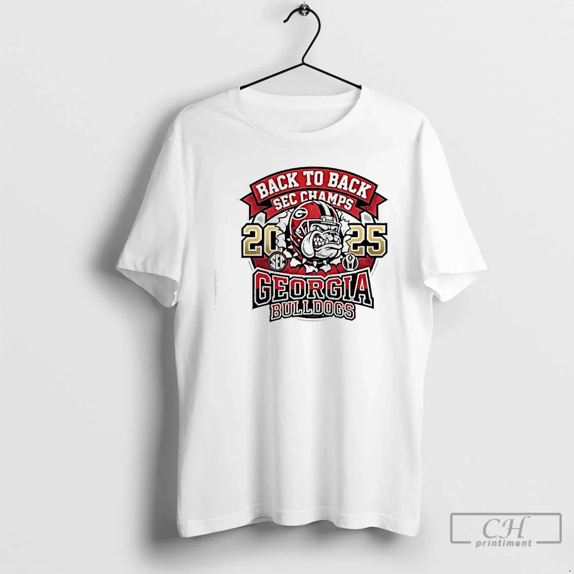Georgia Bulldogs Back Back Sec Champs 2025 Logo T-Shirts, Hoodie, Sweatshirt - T-Shirt, Sweatshirt, Hoodie
