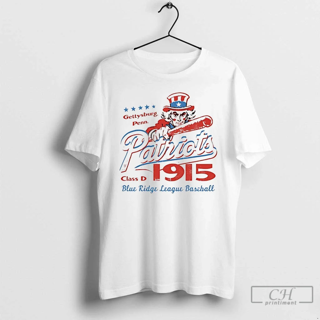 Gettysburg Patriots Pennsylvania Blue Ridge League Baseball Class D 1915 T-Shirts, Hoodie, Sweatshirt - T-Shirt, Sweatshirt, Hoodie