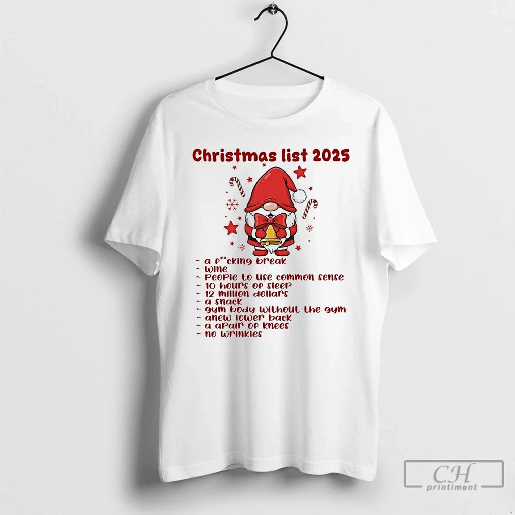 Gnome List 2025 T-Shirts, Hoodie, Sweatshirt - T-Shirt, Sweatshirt, Hoodie