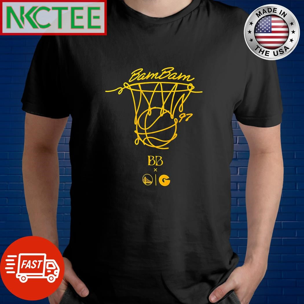 Premium Golden State Warriors Bam Bam basketball basket and ball shirt Unisex T-shirt, Sweatshirt, Hoodie, Long Sleeve Tee - T-Shirt, Sweatshirt, Hoodie