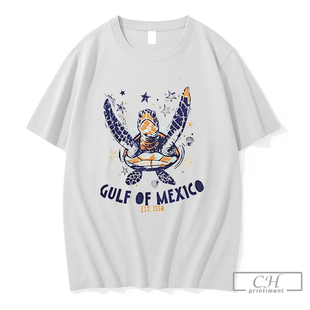 Premium Gulf Of Mexico Sea Turtle Ocean Beach Est 1550 Unisex T-shirt, Sweatshirt, Hoodie, Long Sleeve Tee - T-Shirt, Sweatshirt, Hoodie