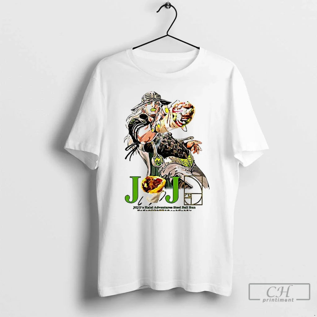 Premium Gyro Zeppeli Kebab Jojos Bizarre Adventure Steel Ball Run T Shirts Unisex T-shirt, Sweatshirt, Hoodie, Long Sleeve Tee - T-Shirt, Sweatshirt, Hoodie