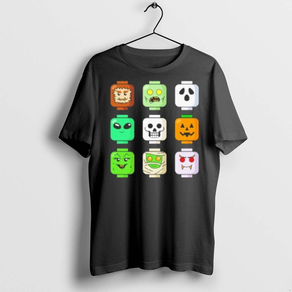 Premium Halloween Zombie Block Heads T Shirts Unisex T-shirt, Sweatshirt, Hoodie, Long Sleeve Tee - T-Shirt, Sweatshirt, Hoodie