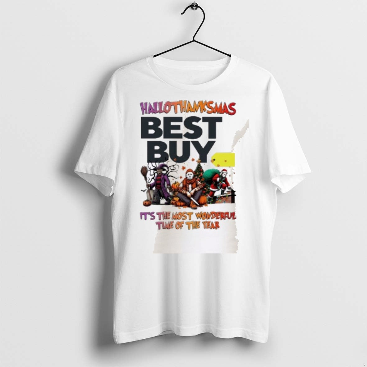 Premium Horror Character X Best Buy Hallothanksmas Its The Most Wonderful Time Of The Year - T-Shirt, Sweatshirt, Hoodie