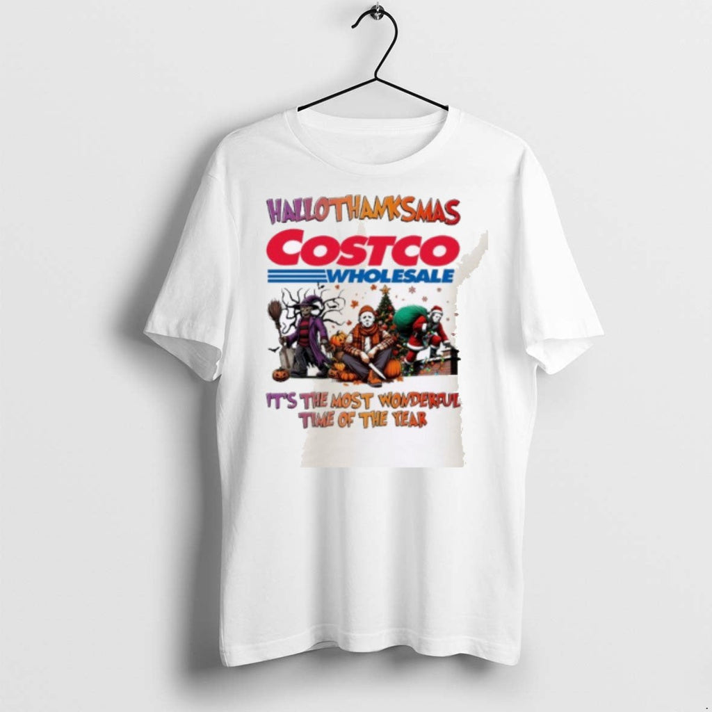 Premium Horror Character X Costco Wholesale Hallothanksmas Its The Most Wonderful Time Of The Year - T-Shirt, Sweatshirt, Hoodie