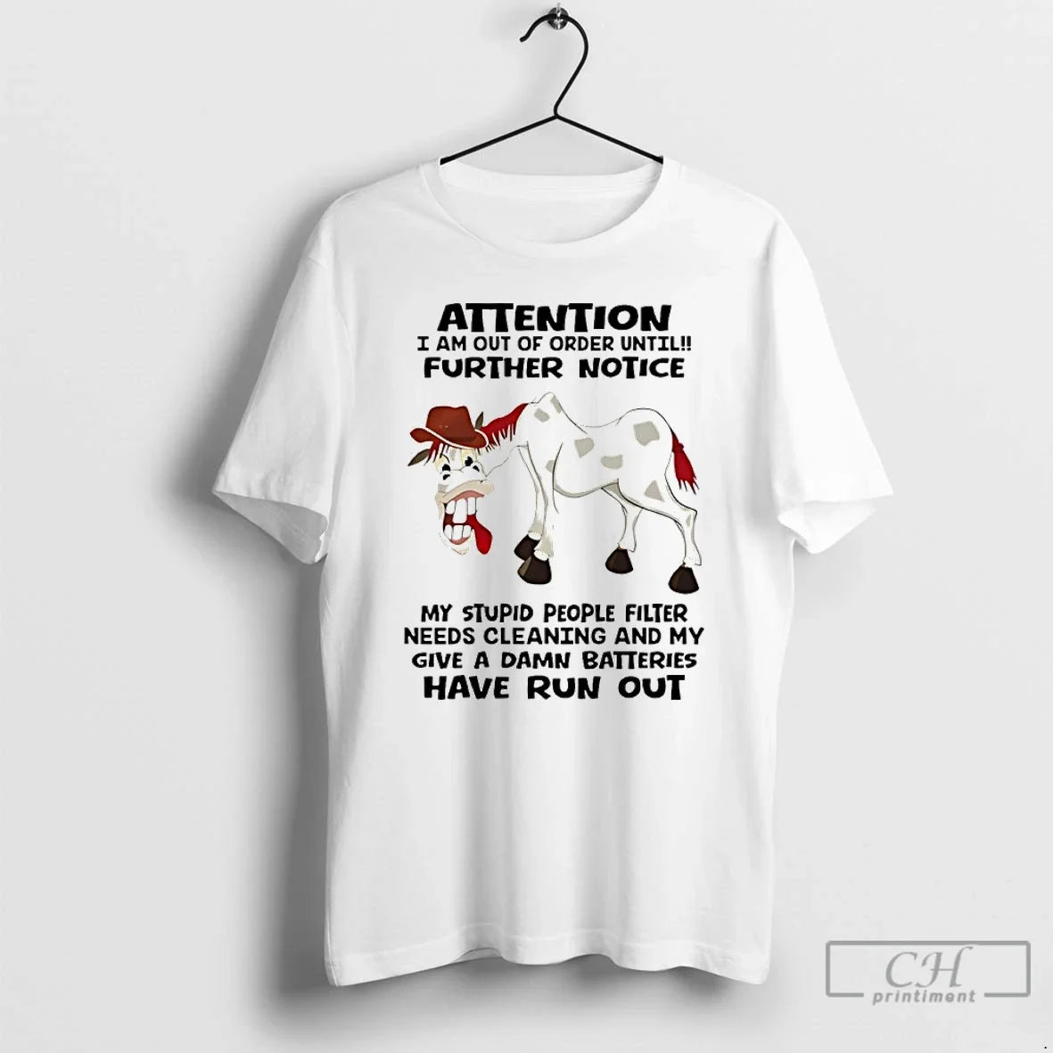 Horse Attention I Am Out Order Until Further Notice My Stupid People Filter T-Shirts, Hoodie, Sweatshirt - T-Shirt, Sweatshirt, Hoodie