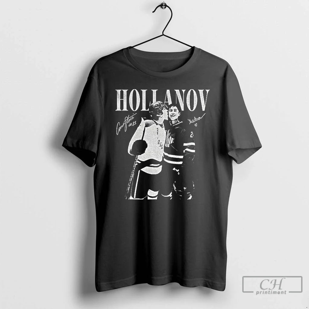 Hudson Williams Connor Storrie Licking Face Hollanov Hockey Signatures T-Shirts, Hoodie, Sweatshirt - T-Shirt, Sweatshirt, Hoodie
