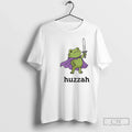 Huzzah Frog Wearing Purple Cloak Holding Sword T-Shirts, Hoodie, Sweatshirt - T-Shirt, Sweatshirt, Hoodie