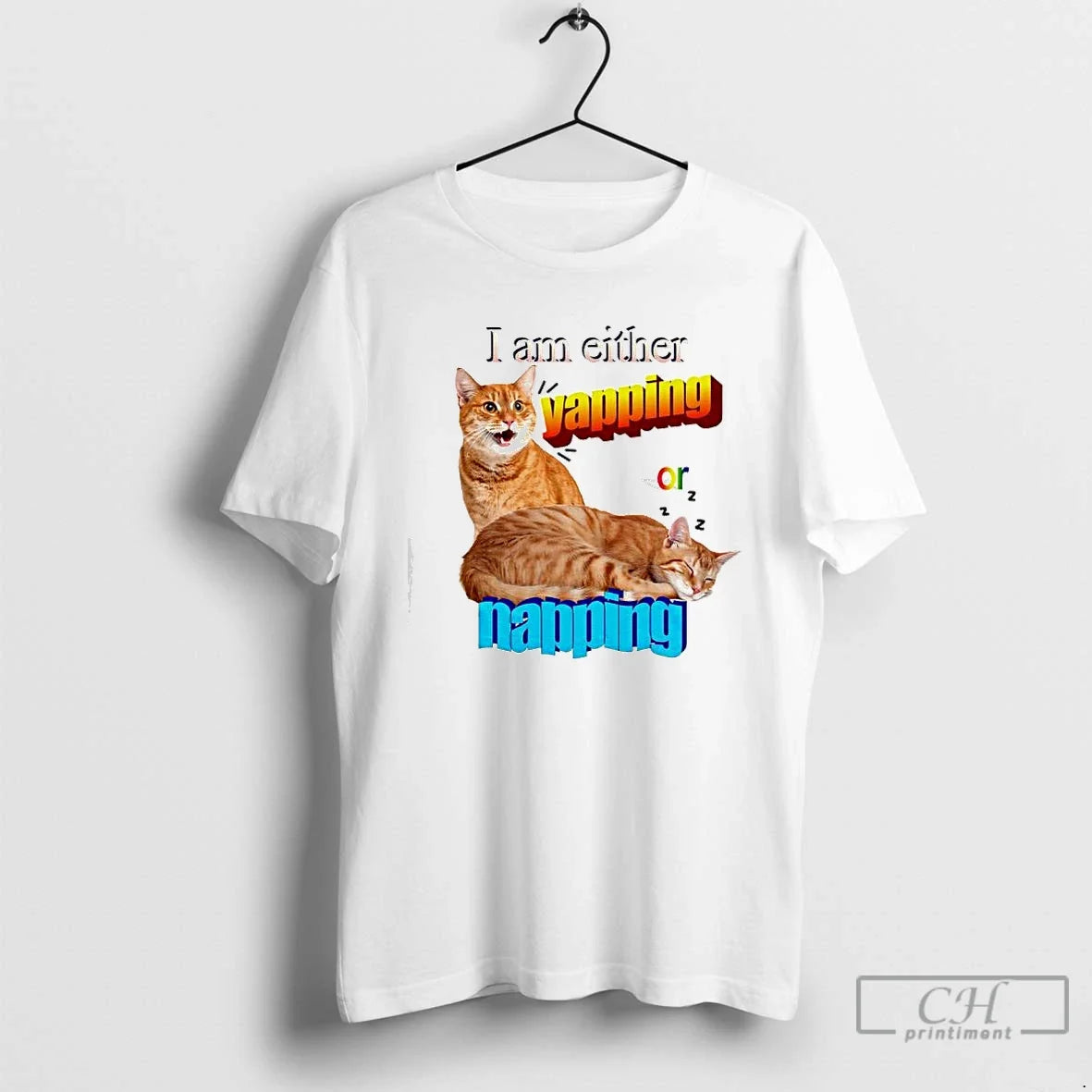I Am Either Yapping Napping Two Orange Cats T-Shirts, Hoodie, Sweatshirt - T-Shirt, Sweatshirt, Hoodie