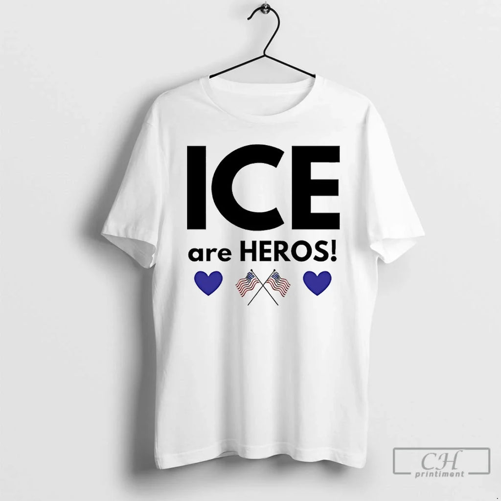 Ice Are Heroes American Flag T-Shirts, Hoodie, Sweatshirt - T-Shirt, Sweatshirt, Hoodie