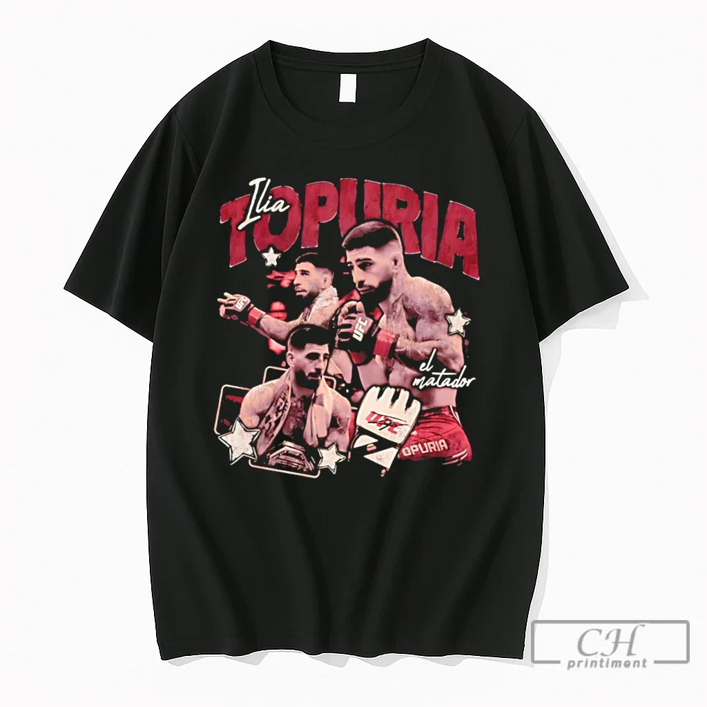 Premium Ilia Topuria El Matador Ufc Champion 2026 Tee Unisex T-shirt, Sweatshirt, Hoodie, Long Sleeve Tee - T-Shirt, Sweatshirt, Hoodie
