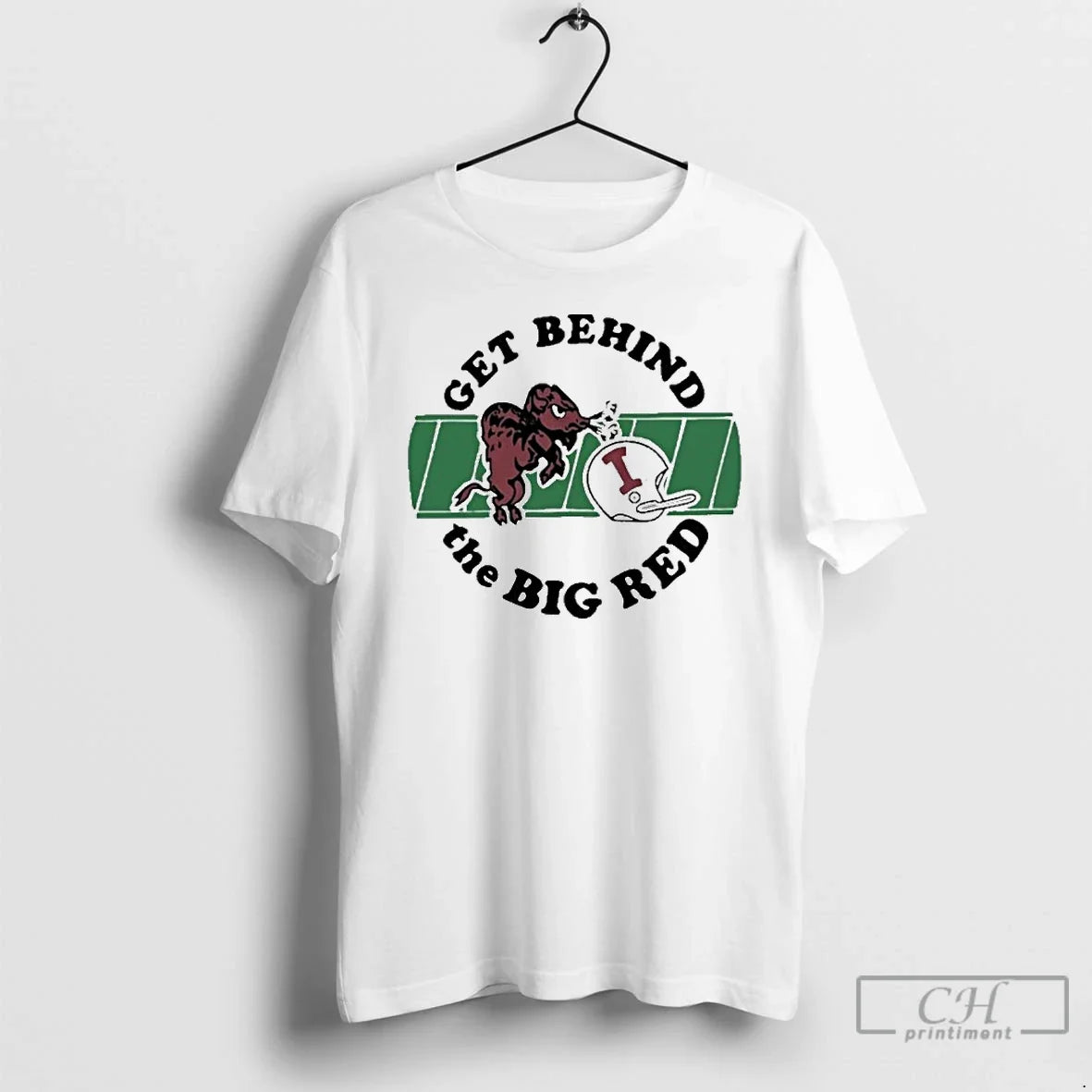 Indiana University Football Get Behind Big Red T-Shirts, Hoodie, Sweatshirt - T-Shirt, Sweatshirt, Hoodie
