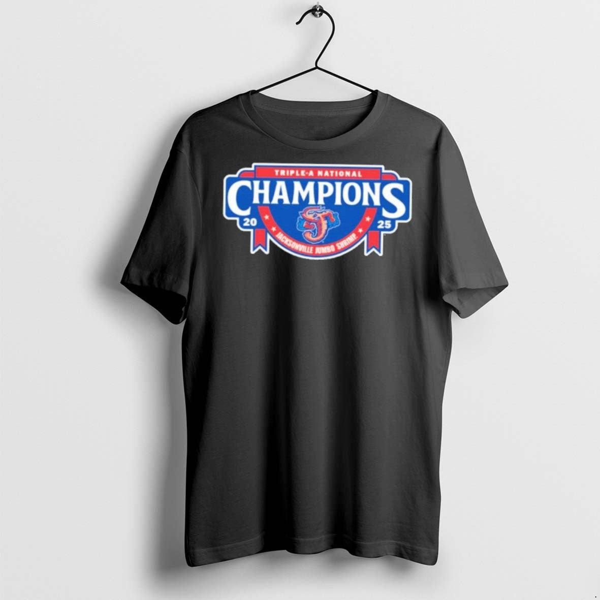 Premium Jacksonville Jumbo Shrimp 2025 Triple A National Champions T Shirts Unisex T-shirt, Sweatshirt, Hoodie, Long Sleeve Tee - T-Shirt, Sweatshirt, Hoodie
