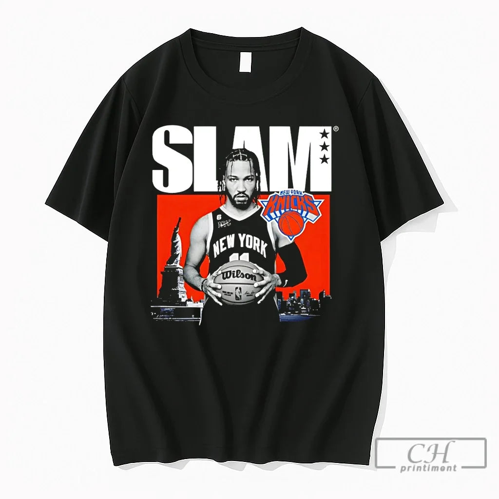 Premium Jalen Brunson Ny Slam Magazine Variant Cover Unisex T-shirt, Sweatshirt, Hoodie, Long Sleeve Tee - T-Shirt, Sweatshirt, Hoodie