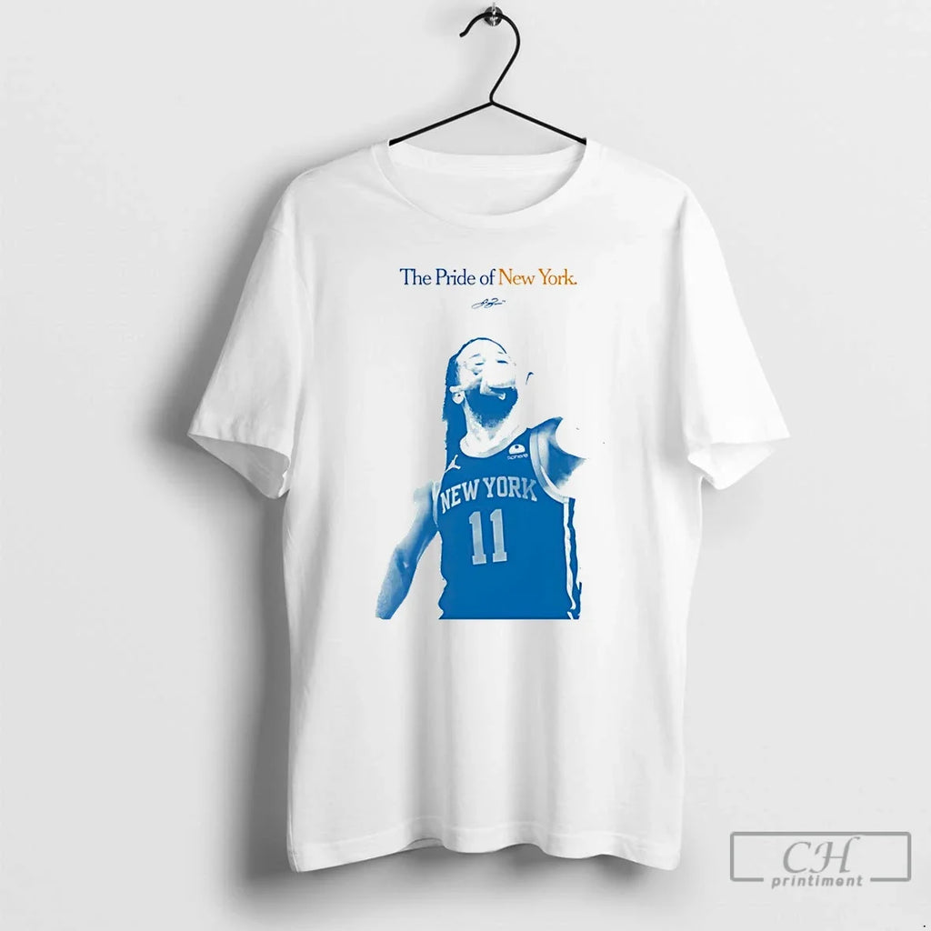 Premium Jalen Brunson The Pride Of New York Nba Knicks Unisex T-shirt, Sweatshirt, Hoodie, Long Sleeve Tee - T-Shirt, Sweatshirt, Hoodie