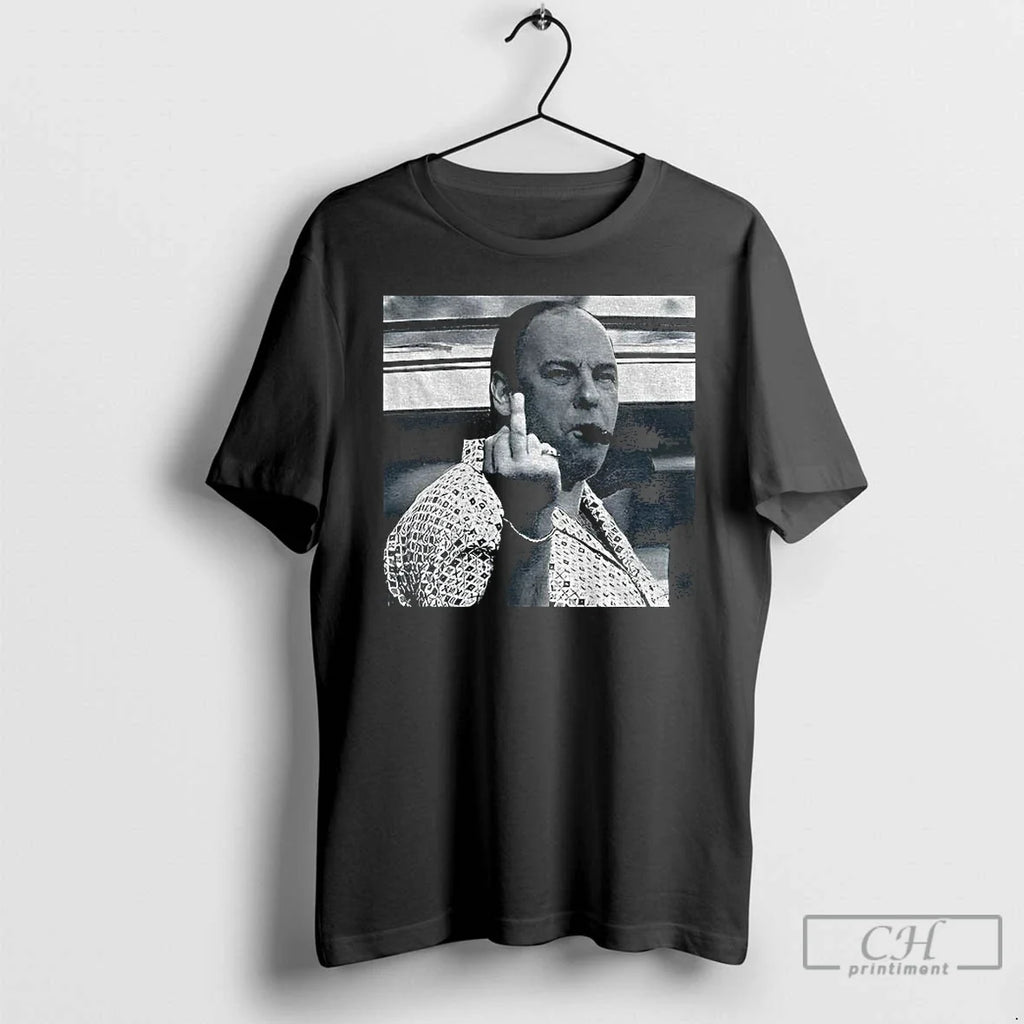 James Gandolfini Middle Finger Sopranos Cast Mafia Tv Show Lover T-Shirts, Hoodie, Sweatshirt - T-Shirt, Sweatshirt, Hoodie