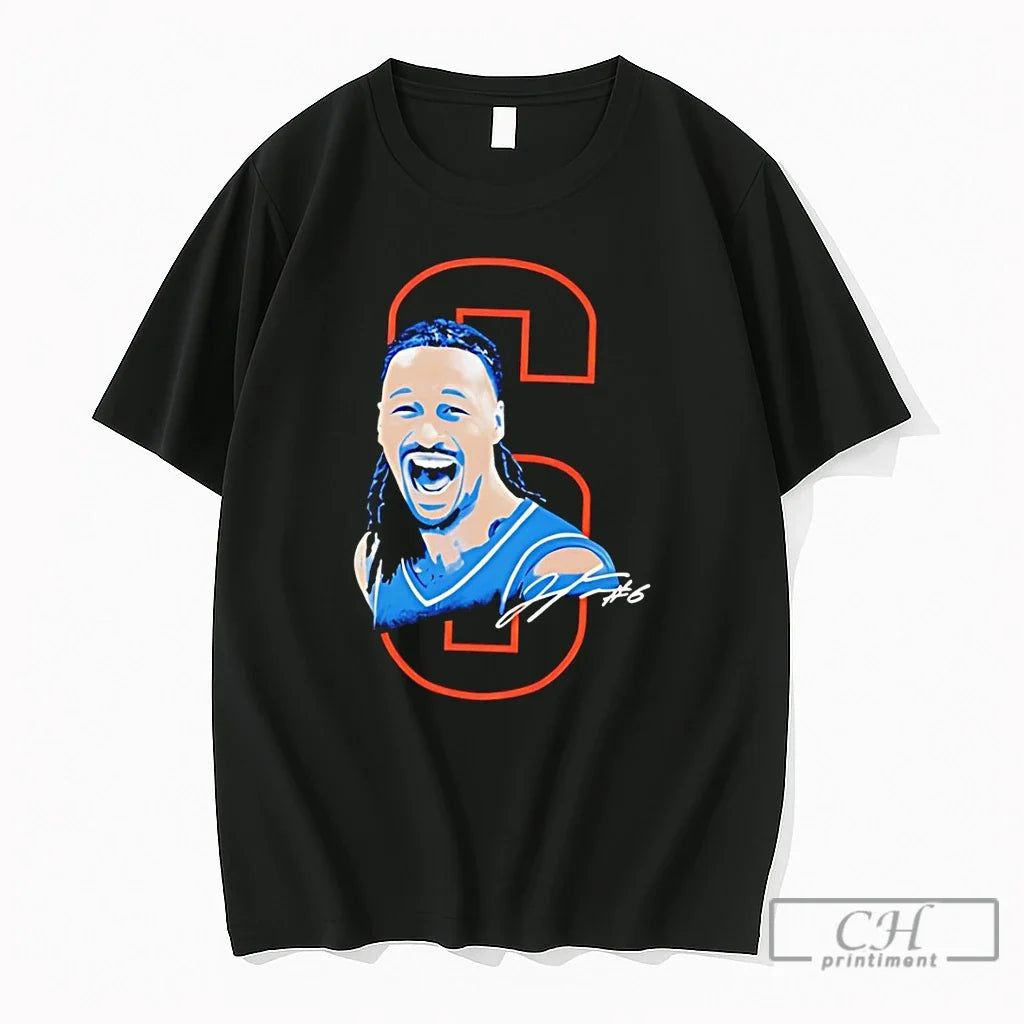 Premium Jaylin Williams 6 Okc Thunders Signature Nba Unisex T-shirt, Sweatshirt, Hoodie, Long Sleeve Tee - T-Shirt, Sweatshirt, Hoodie