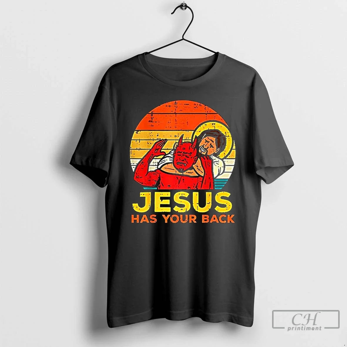 Premium Joe Biggs Jesus Has Your Back T Shirts Unisex T-shirt, Sweatshirt, Hoodie, Long Sleeve Tee - T-Shirt, Sweatshirt, Hoodie