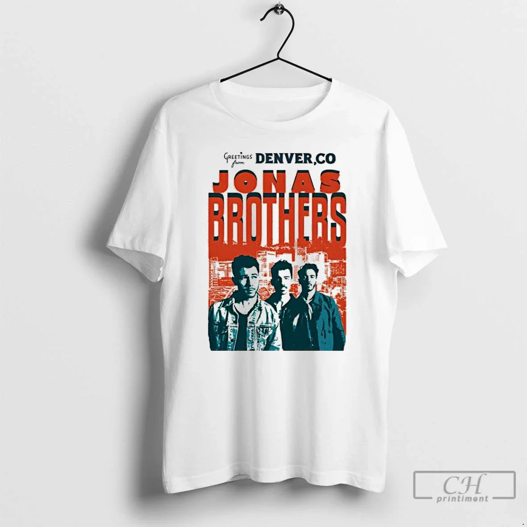 Premium Jonas Brothers Denver Co Oct 2 2025 Ball Arena T Shirts Unisex T-shirt, Sweatshirt, Hoodie, Long Sleeve Tee - T-Shirt, Sweatshirt, Hoodie