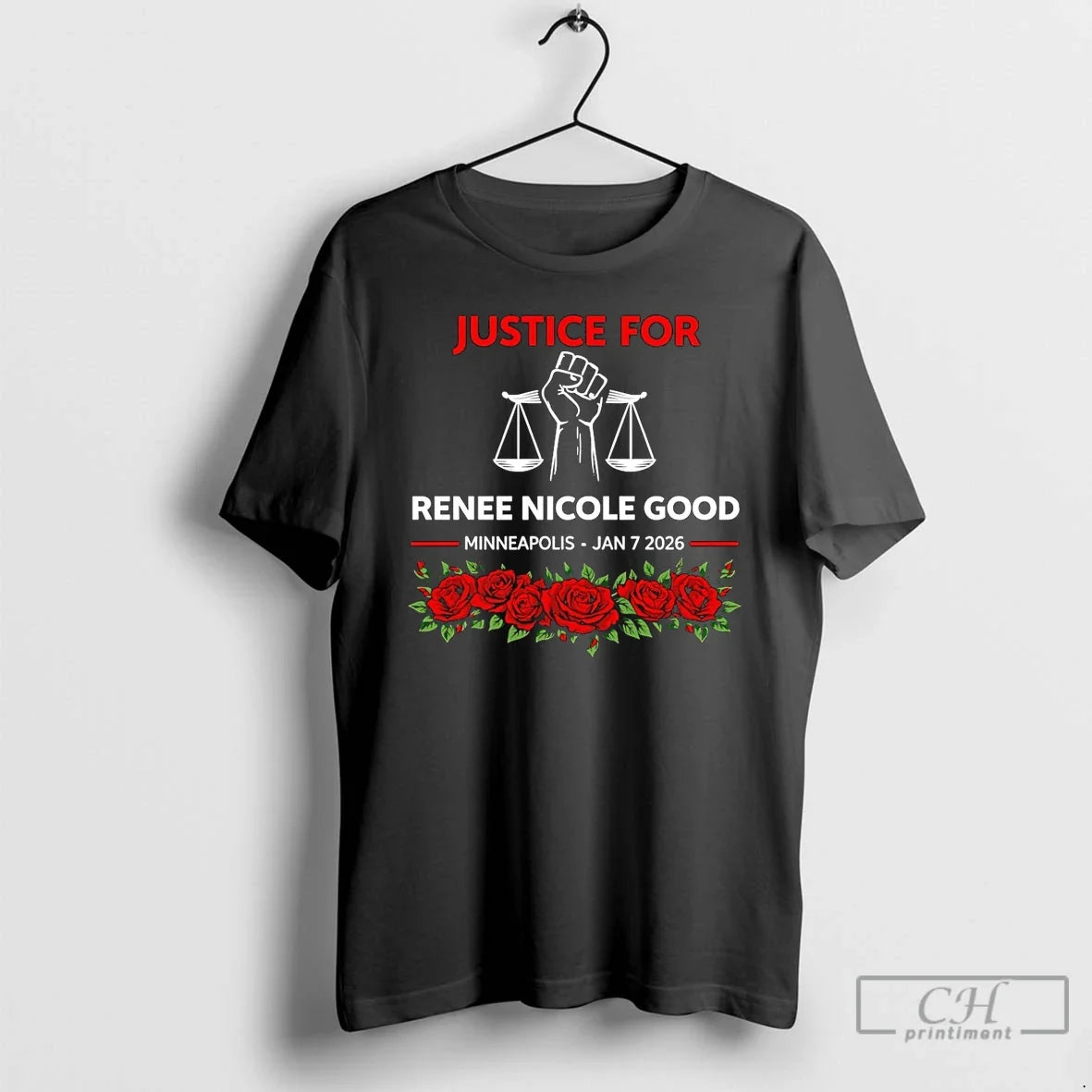 Justice Renee Nicole Good Minneapolis 2026 Rose T-Shirts, Hoodie, Sweatshirt - T-Shirt, Sweatshirt, Hoodie