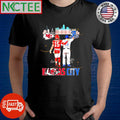 Premium Kansas City Chiefs x Kansas City Royals Skyline signatures behind city shirt Unisex T-shirt, Sweatshirt, Hoodie, Long Sleeve Tee - T-Shirt, Sweatshirt, Hoodie
