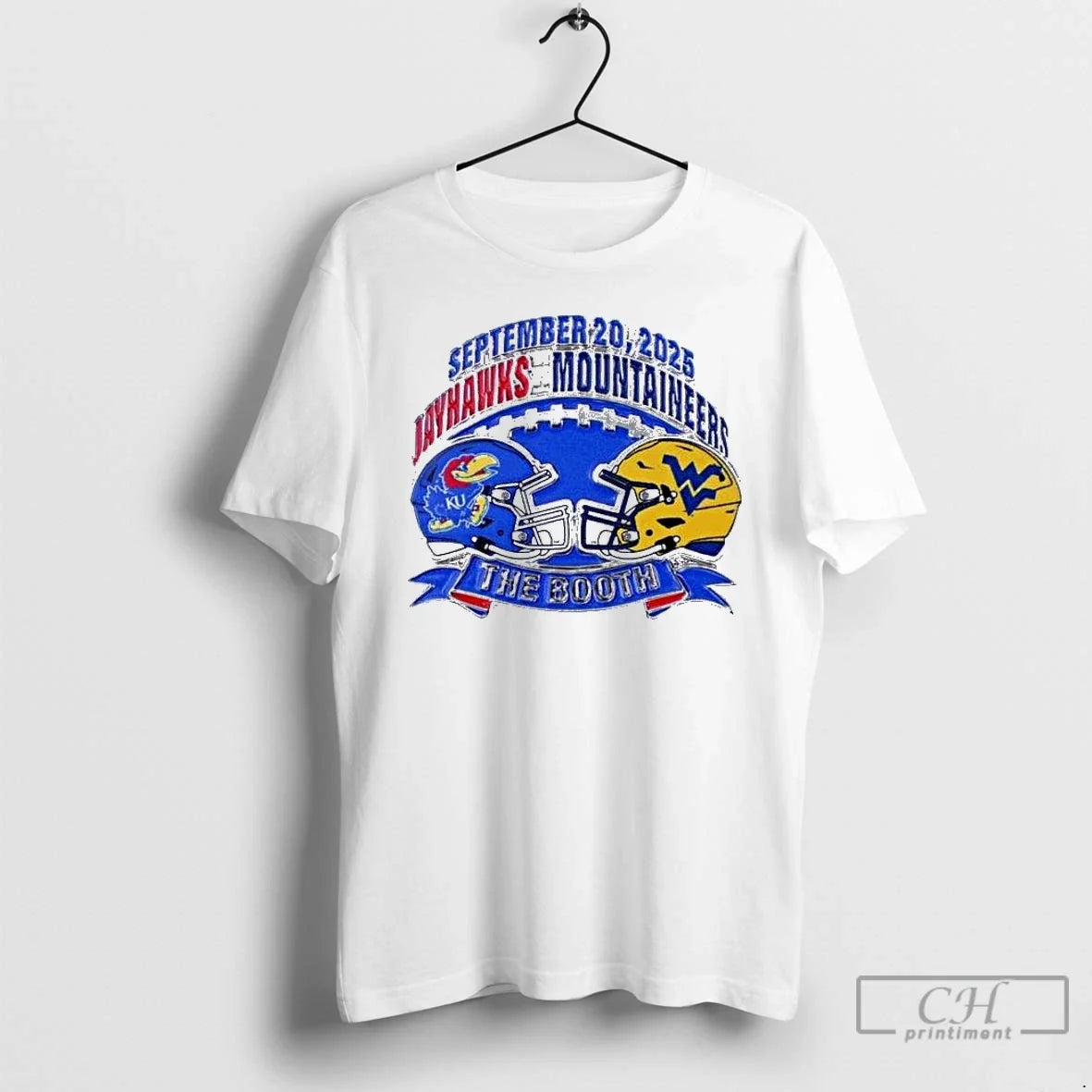 Premium Kansas Jayhawks Souvenir 2025 Vs West Virginia Game Day September 20 2025 T Shirts - T-Shirt, Sweatshirt, Hoodie