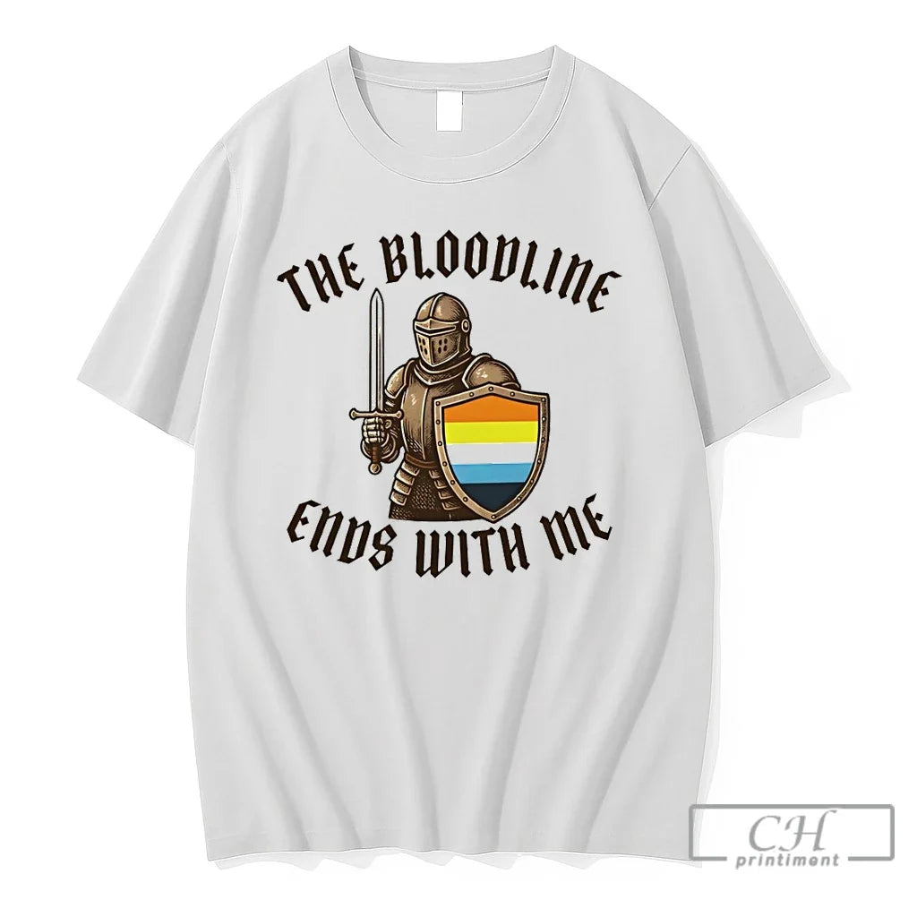 Premium Knights The Bloodline Ends With Me Lgbt Pride Month Unisex T-shirt, Sweatshirt, Hoodie, Long Sleeve Tee - T-Shirt, Sweatshirt, Hoodie