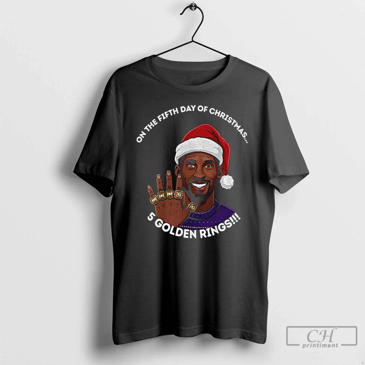 Kobe Bryant 5 Golden Rings Fifth Day T-Shirts, Hoodie, Sweatshirt - T-Shirt, Sweatshirt, Hoodie