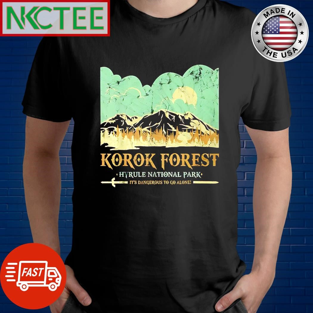 Premium Korok Forest Hyrule National It’s Dangerous to go alone shirt Unisex T-shirt, Sweatshirt, Hoodie, Long Sleeve Tee - T-Shirt, Sweatshirt, Hoodie