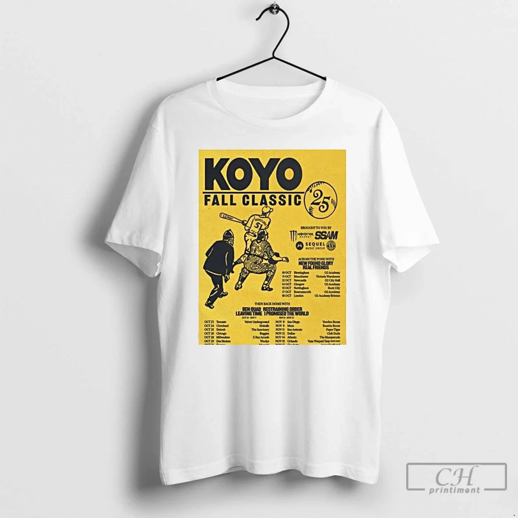 Premium Koyo Fall Classic Tour 2025 T Shirts Unisex T-shirt, Sweatshirt, Hoodie, Long Sleeve Tee - T-Shirt, Sweatshirt, Hoodie