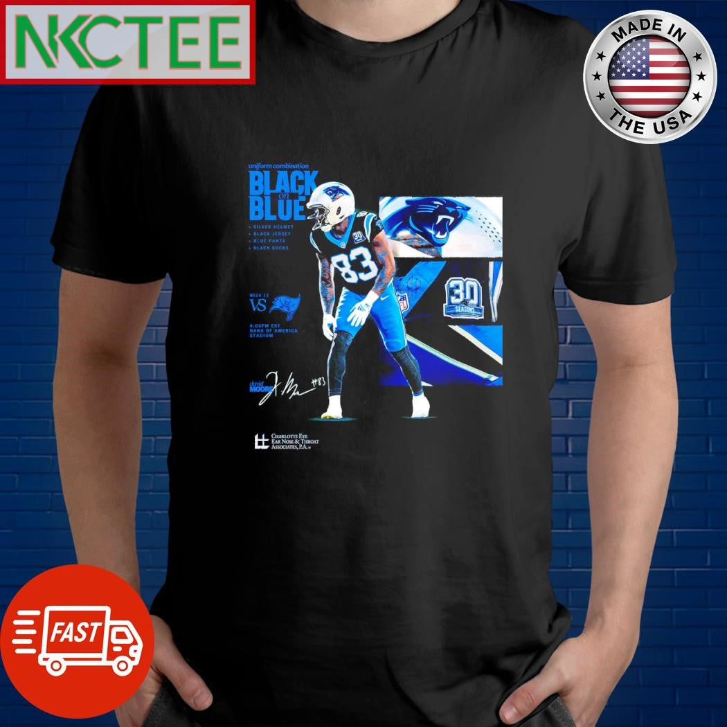 Premium Kudos to Carolina Panther number 83 David Moores signature shirt Unisex T-shirt, Sweatshirt, Hoodie, Long Sleeve Tee - T-Shirt, Sweatshirt, Hoodie