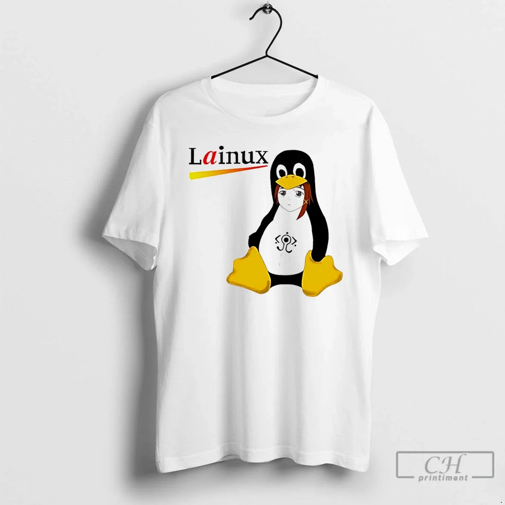 Lain Ux Linux Tux Mascot Penguin Anime T-Shirts, Hoodie, Sweatshirt - T-Shirt, Sweatshirt, Hoodie