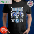 Premium Lions Believe 2024 shirt Unisex T-shirt, Sweatshirt, Hoodie, Long Sleeve Tee - T-Shirt, Sweatshirt, Hoodie