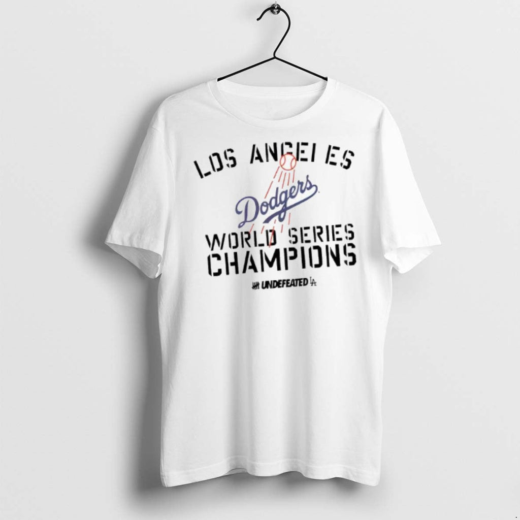 Premium Los Angeles Dodgers New Era X Undefeated World Series Champions T Shirts Unisex T-shirt, Sweatshirt, Hoodie, Long Sleeve Tee - T-Shirt, Sweatshirt, Hoodie