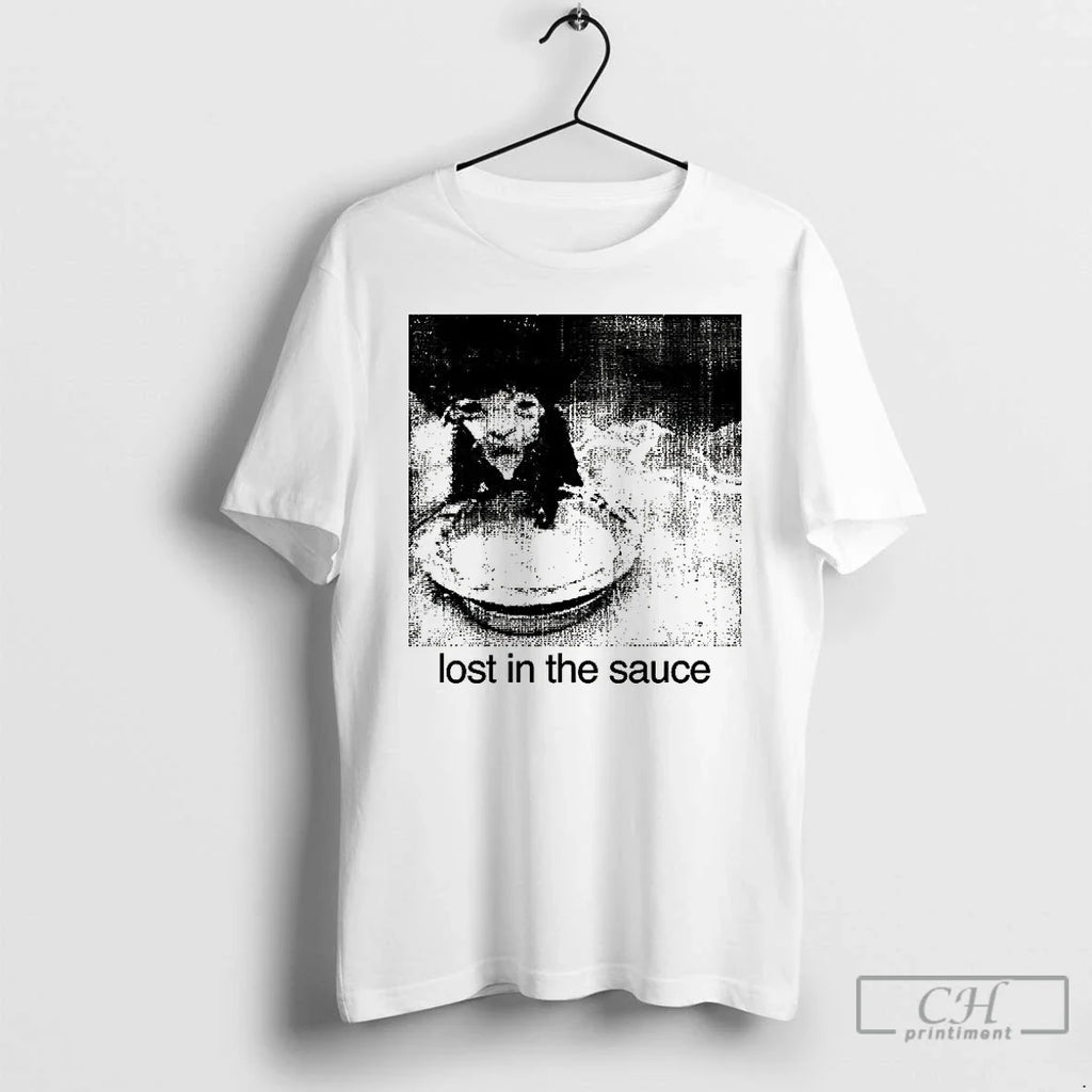 Premium Lost In The Sauce Cat T Shirts Unisex T-shirt, Sweatshirt, Hoodie, Long Sleeve Tee - T-Shirt, Sweatshirt, Hoodie