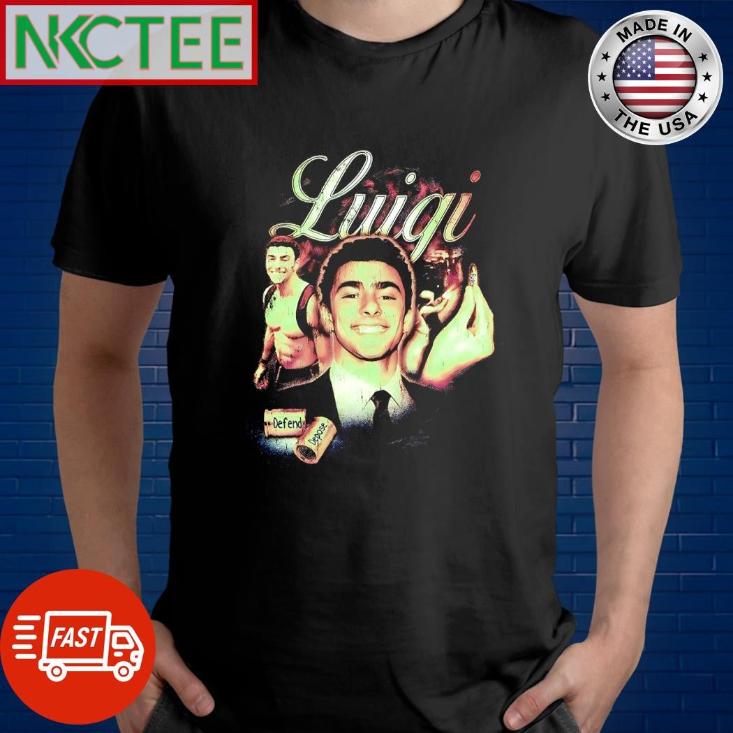 Premium Luigi Mangione defend depose bullet casing shirt Unisex T-shirt, Sweatshirt, Hoodie, Long Sleeve Tee - T-Shirt, Sweatshirt, Hoodie