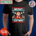 Premium Meowy catmus Christmas ugly shirt Unisex T-shirt, Sweatshirt, Hoodie, Long Sleeve Tee - T-Shirt, Sweatshirt, Hoodie