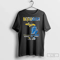 Premium Michigan Wolverines Saturdays On Lions Sundays Map T Shirts Unisex T-shirt, Sweatshirt, Hoodie, Long Sleeve Tee - T-Shirt, Sweatshirt, Hoodie