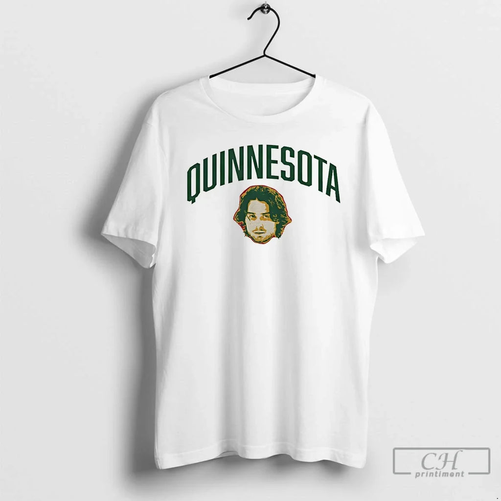 Minnesota Wild Nhl Quinn Hughes Big Head Funny Quinnesota T-Shirts, Hoodie, Sweatshirt - T-Shirt, Sweatshirt, Hoodie