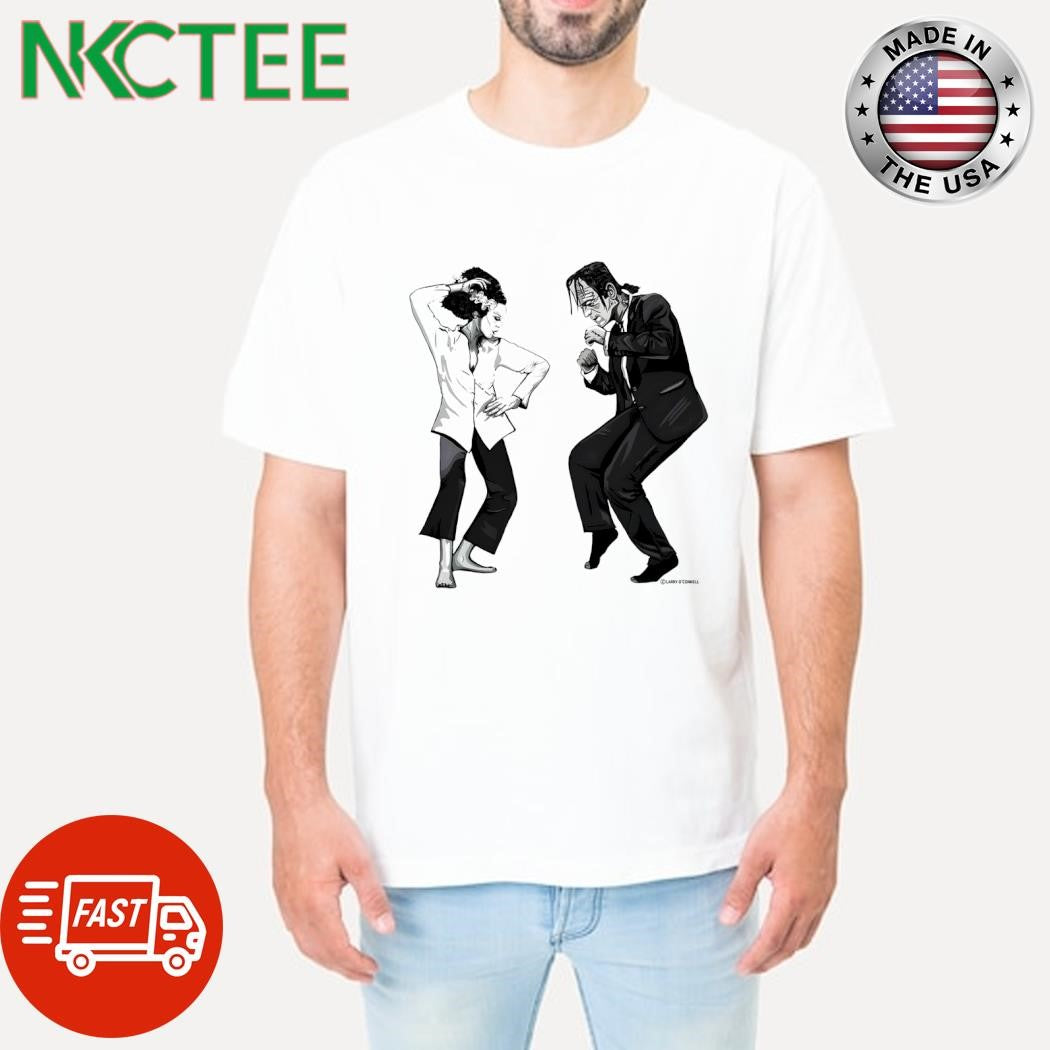 Premium Monster and Bride Dancing Halloween shirt Unisex T-shirt, Sweatshirt, Hoodie, Long Sleeve Tee - T-Shirt, Sweatshirt, Hoodie