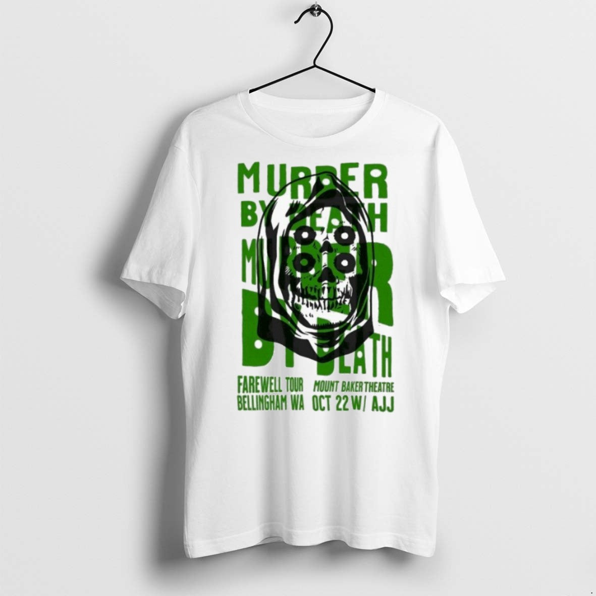 Premium Murder By Death October 22 2025 Bellingham T Shirts Unisex T-shirt, Sweatshirt, Hoodie, Long Sleeve Tee - T-Shirt, Sweatshirt, Hoodie