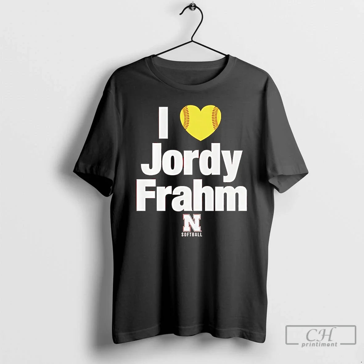 Premium Nebraska Cornhuskers Softball I Heart Jordy Frahm 2026 Unisex T-shirt, Sweatshirt, Hoodie, Long Sleeve Tee - T-Shirt, Sweatshirt, Hoodie