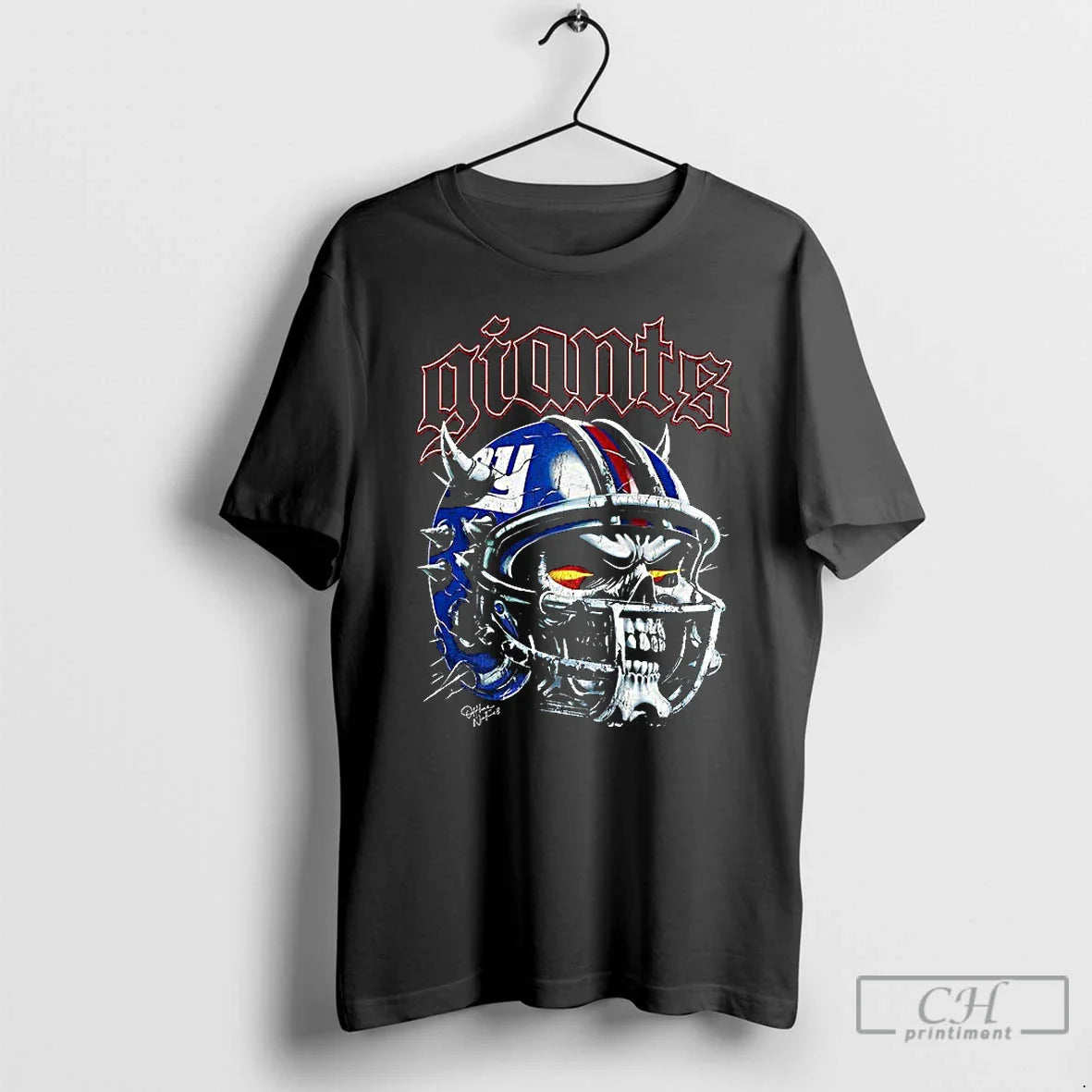 Premium New York Giants Football Skull Helmet Halloween T Shirts Unisex T-shirt, Sweatshirt, Hoodie, Long Sleeve Tee - T-Shirt, Sweatshirt, Hoodie