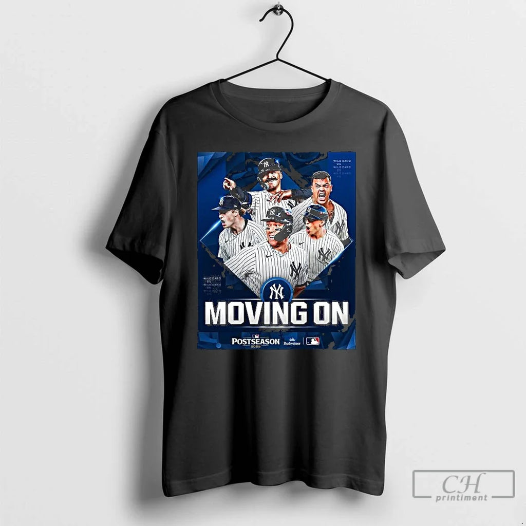 Premium New York Yankees Moving On 2025 Postseason Long Sleve T Shirts Unisex T-shirt, Sweatshirt, Hoodie, Long Sleeve Tee - T-Shirt, Sweatshirt, Hoodie