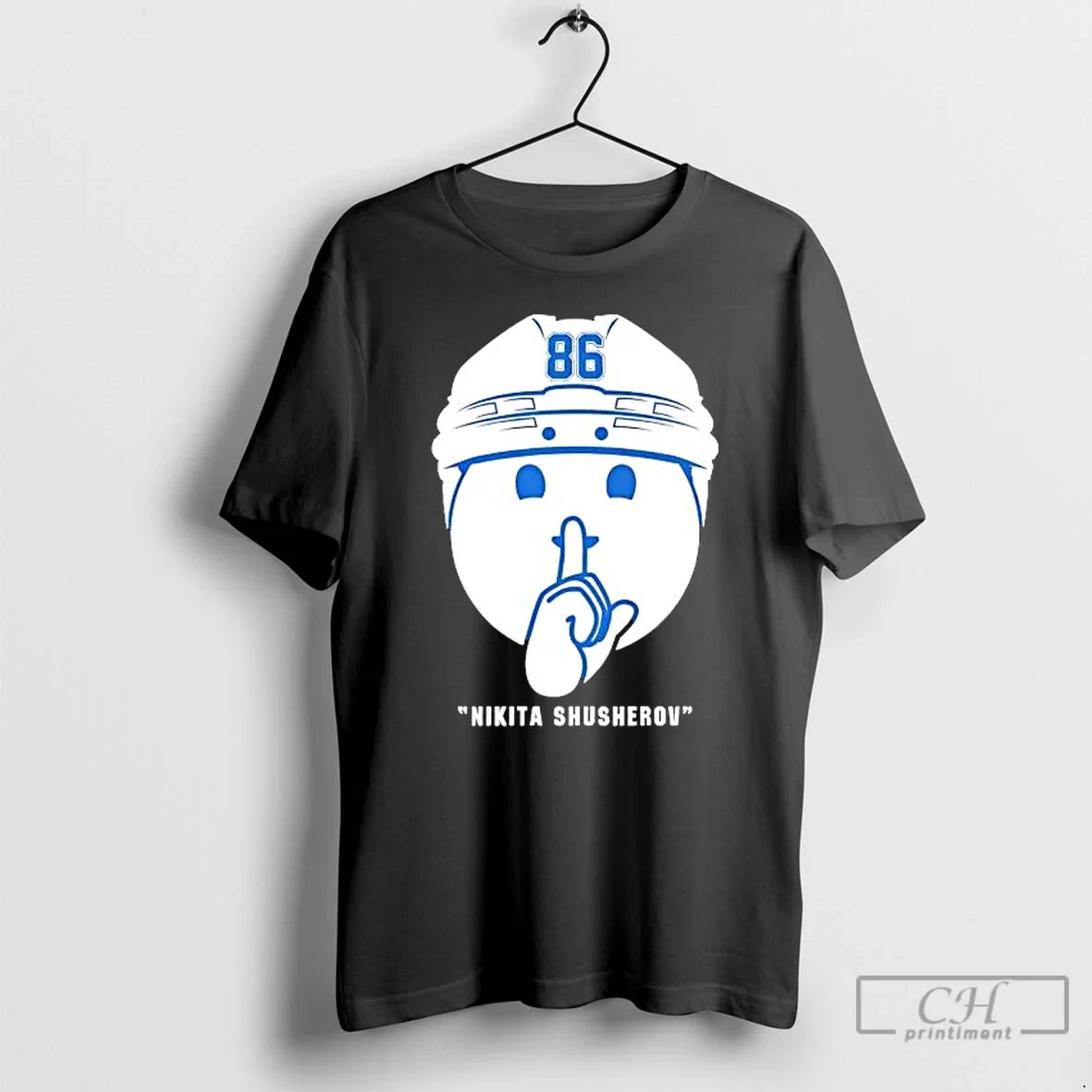 Nikita Kucherov Shhh Celly Head Icon Helmet T-Shirts, Hoodie, Sweatshirt - T-Shirt, Sweatshirt, Hoodie