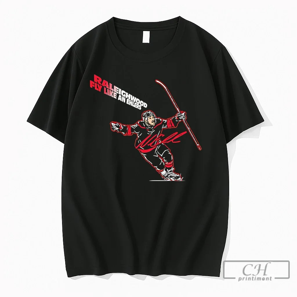 Premium Nikolaj Ehlers Carolina Hockey Fly Like An Ehlers Unisex T-shirt, Sweatshirt, Hoodie, Long Sleeve Tee - T-Shirt, Sweatshirt, Hoodie