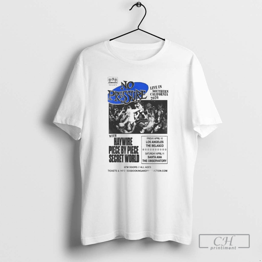 No Pressure Apr 10 2026 La Belasco Haywire Piece T-Shirts, Hoodie, Sweatshirt - T-Shirt, Sweatshirt, Hoodie