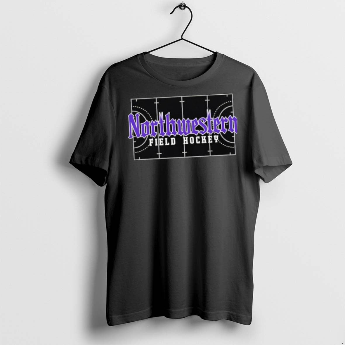 Premium Northwestern Field Hockey Logo T Shirts Unisex T-shirt, Sweatshirt, Hoodie, Long Sleeve Tee - T-Shirt, Sweatshirt, Hoodie